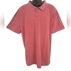 Lucky Brand Venice Burnout Short Sleeve Polo Shirt sz‎ XXL